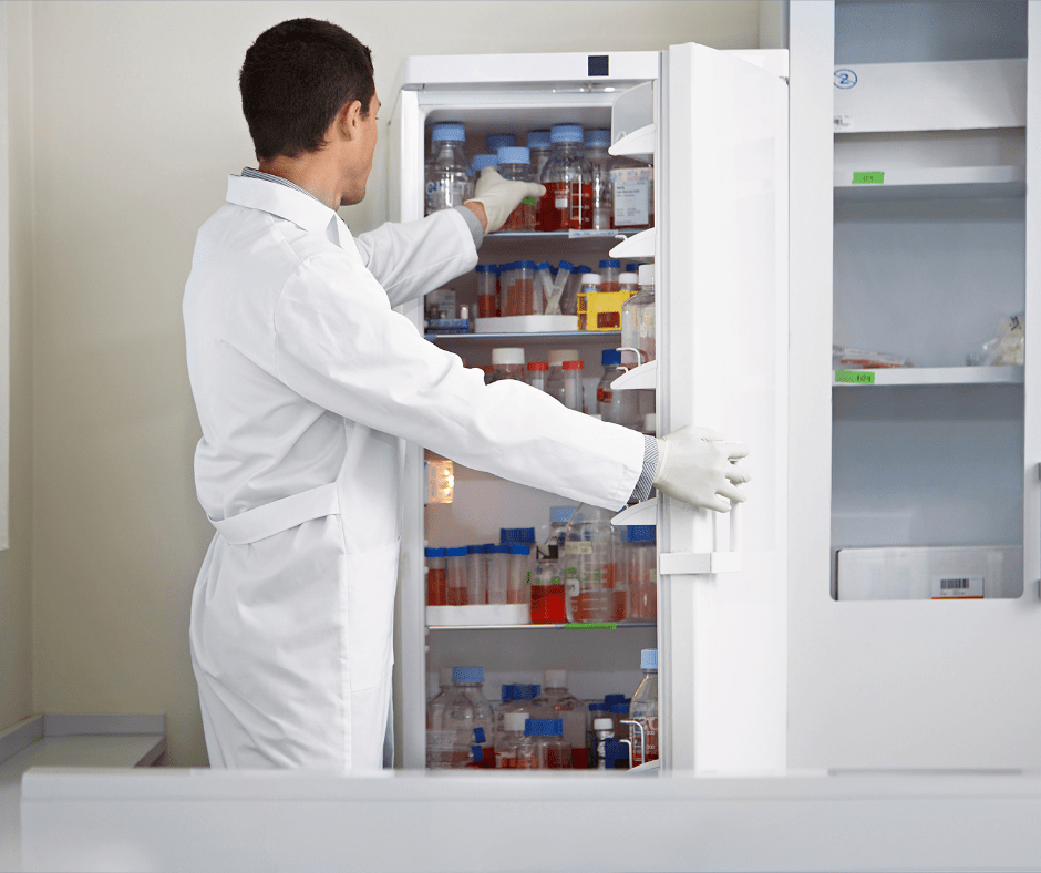 Storing medical equipments in Laboratory Refrigerator